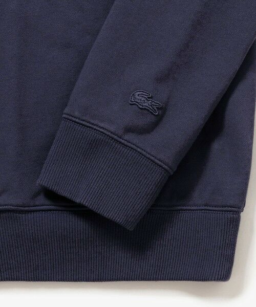 LACOSTE / ラコステ カーディガン・ボレロ | エンザイムウォッシュ テクスチャーロゴ ヴィンテージジップスウェット | 詳細13