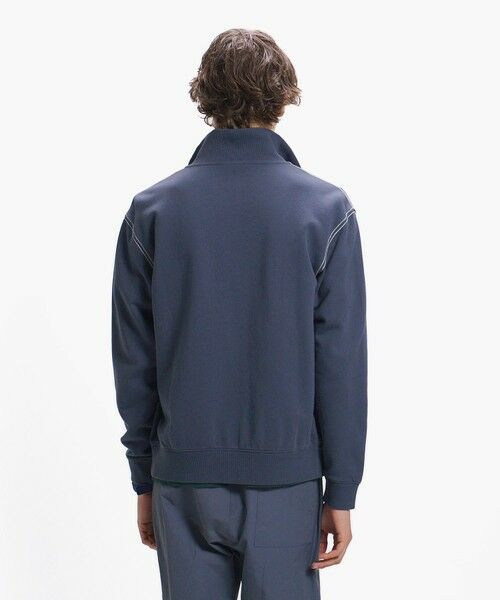 LACOSTE / ラコステ カーディガン・ボレロ | エンザイムウォッシュ テクスチャーロゴ ヴィンテージジップスウェット | 詳細3