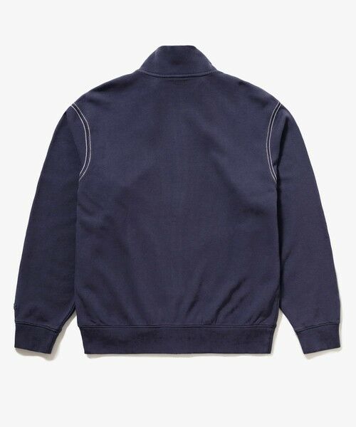 LACOSTE / ラコステ カーディガン・ボレロ | エンザイムウォッシュ テクスチャーロゴ ヴィンテージジップスウェット | 詳細8