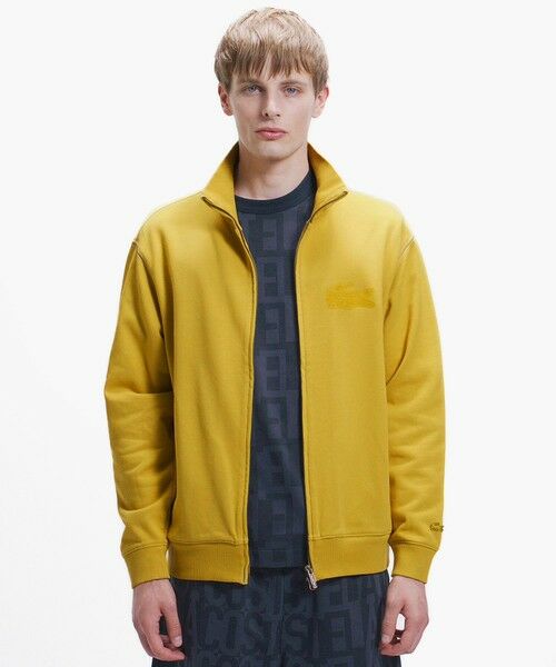 LACOSTE / ラコステ カーディガン・ボレロ | エンザイムウォッシュ テクスチャーロゴ ヴィンテージジップスウェット | 詳細15