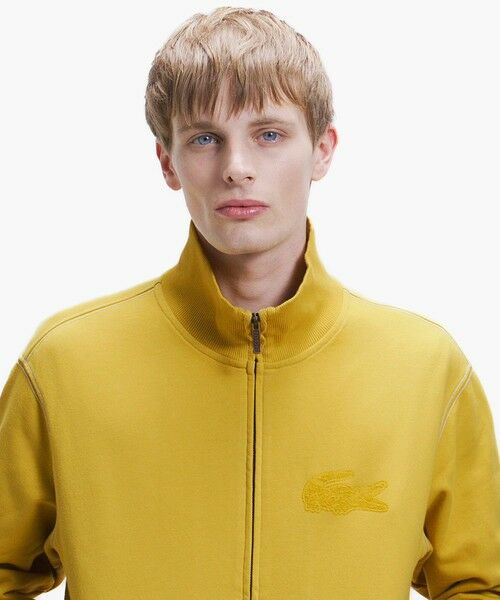 LACOSTE / ラコステ カーディガン・ボレロ | エンザイムウォッシュ テクスチャーロゴ ヴィンテージジップスウェット | 詳細17