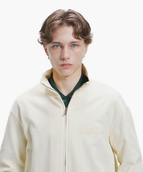 LACOSTE / ラコステ カーディガン・ボレロ | エンザイムウォッシュ テクスチャーロゴ ヴィンテージジップスウェット | 詳細30