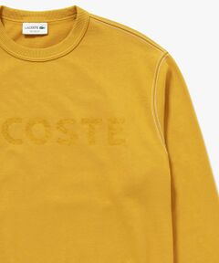 LACOSTE / ラコステ スウェット | エンザイムウォッシュ テクスチャーロゴ ヴィンテージクルーネックスウェット