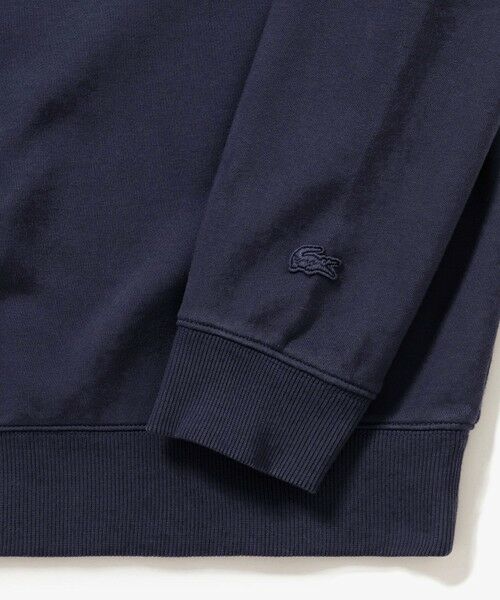 LACOSTE / ラコステ スウェット | エンザイムウォッシュ テクスチャーロゴ ヴィンテージクルーネックスウェット | 詳細12