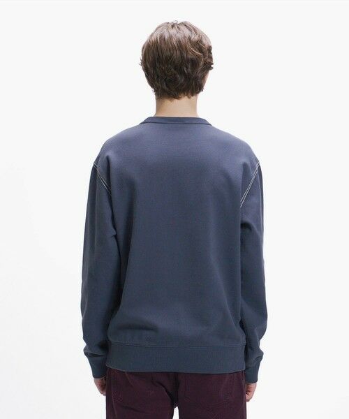 LACOSTE / ラコステ スウェット | エンザイムウォッシュ テクスチャーロゴ ヴィンテージクルーネックスウェット | 詳細3