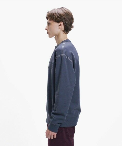 LACOSTE / ラコステ スウェット | エンザイムウォッシュ テクスチャーロゴ ヴィンテージクルーネックスウェット | 詳細6