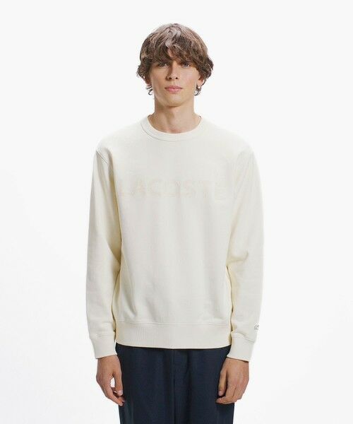 LACOSTE / ラコステ スウェット | エンザイムウォッシュ テクスチャーロゴ ヴィンテージクルーネックスウェット | 詳細27