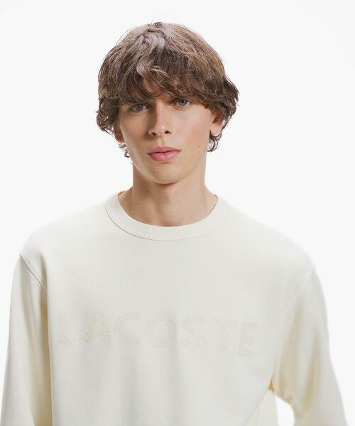 LACOSTE / ラコステ スウェット | エンザイムウォッシュ テクスチャーロゴ ヴィンテージクルーネックスウェット | 詳細29