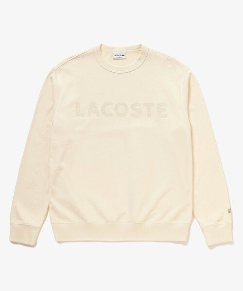 LACOSTE / ラコステ スウェット | エンザイムウォッシュ テクスチャーロゴ ヴィンテージクルーネックスウェット | 詳細30
