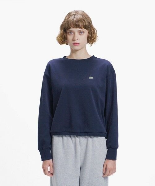 LACOSTE / ラコステ スウェット | 裾ドローストリング ダブルフェイスプルオーバー | 詳細2