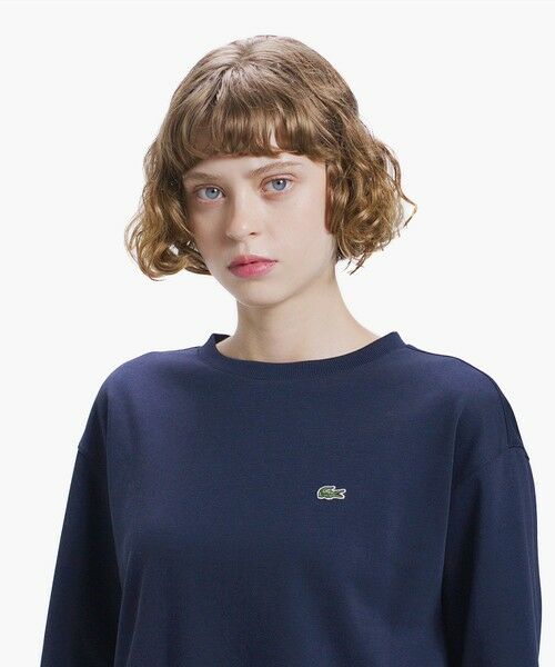 LACOSTE / ラコステ スウェット | 裾ドローストリング ダブルフェイスプルオーバー | 詳細4