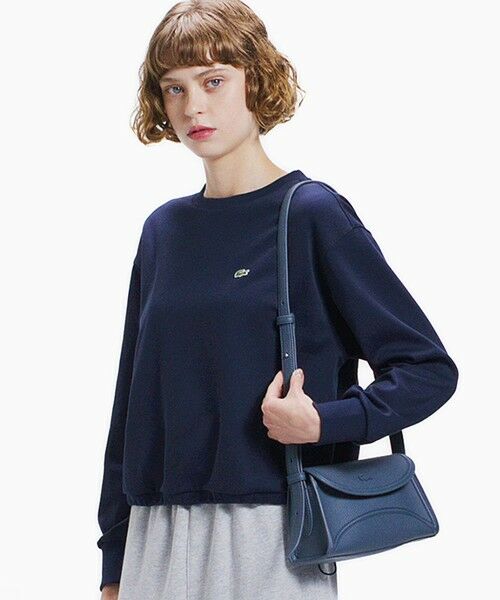 LACOSTE / ラコステ スウェット | 裾ドローストリング ダブルフェイスプルオーバー | 詳細8