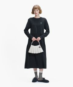 LACOSTE / ラコステ ロング・マキシ丈ワンピース | ティアード鹿の子ロングドレス / ティアードワンピース