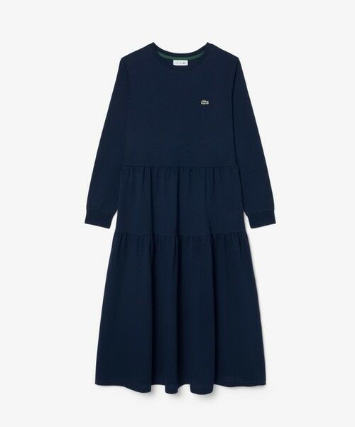LACOSTE / ラコステ ロング・マキシ丈ワンピース | ティアード鹿の子ロングドレス / ティアードワンピース | 詳細17