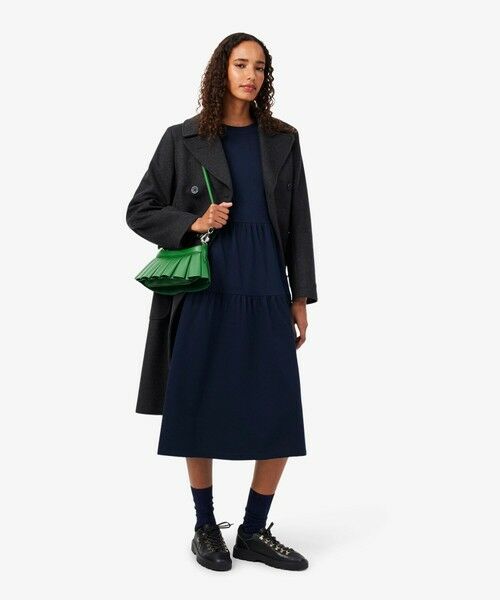 LACOSTE / ラコステ ロング・マキシ丈ワンピース | ティアード鹿の子ロングドレス / ティアードワンピース | 詳細20