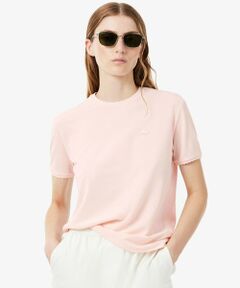 LACOSTE / ラコステ Tシャツ | スカラップエッジデザイン フリルフェミニン半袖Tシャツ
