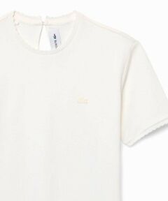 LACOSTE / ラコステ Tシャツ | スカラップエッジデザイン フリルフェミニン半袖Tシャツ