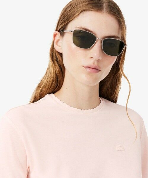 LACOSTE / ラコステ Tシャツ | スカラップエッジデザイン フリルフェミニン半袖Tシャツ | 詳細3