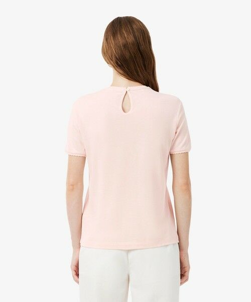 LACOSTE / ラコステ Tシャツ | スカラップエッジデザイン フリルフェミニン半袖Tシャツ | 詳細4