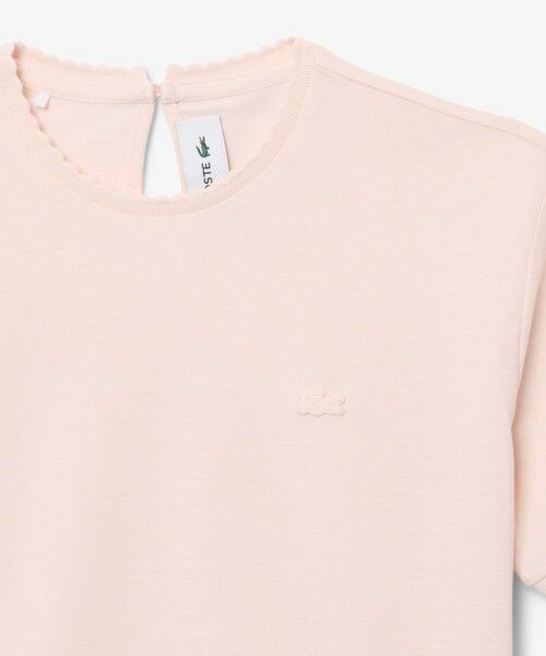 LACOSTE / ラコステ Tシャツ | スカラップエッジデザイン フリルフェミニン半袖Tシャツ | 詳細6