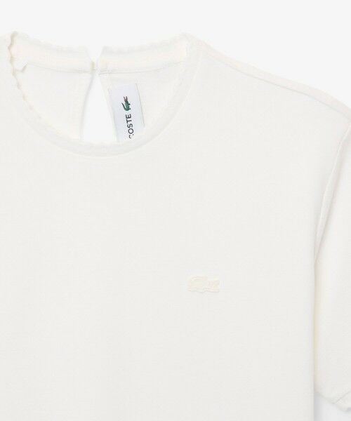 LACOSTE / ラコステ Tシャツ | スカラップエッジデザイン フリルフェミニン半袖Tシャツ | 詳細12