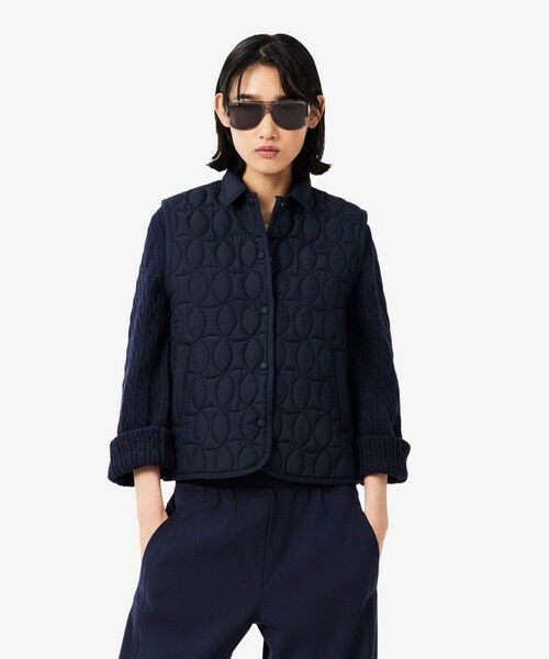 LACOSTE / ラコステ ダウンジャケット・ベスト | テニスボールキルティングベスト（ダークネイビー）