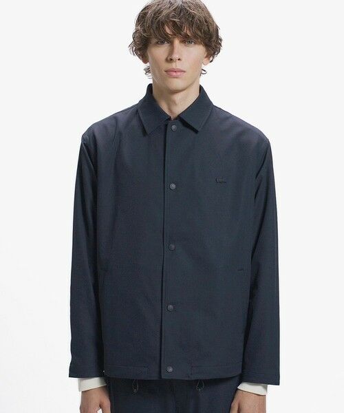 LACOSTE / ラコステ シャツ・ブラウス | スウェードタッチ ピーチコーチジャケット（ブラック）