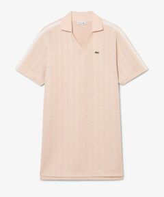 LACOSTE / ラコステ ミニ丈・ひざ丈ワンピース | モノグラムジャカードスキッパーネックポロドレス