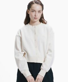 LACOSTE / ラコステ カーディガン・ボレロ | ショート丈ダブルフェイスカーディガン