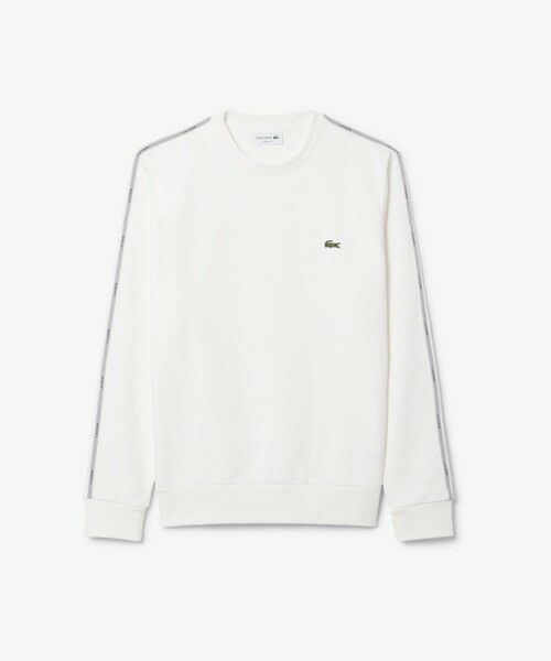 LACOSTE / ラコステ スウェット | 【EC限定】スリーブテーピングクルーネックスウェット（オフホワイト）