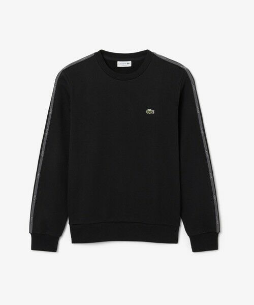 LACOSTE / ラコステ スウェット | 【EC限定】スリーブテーピングクルーネックスウェット（ブラック）