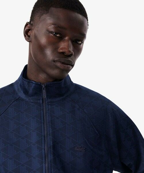 LACOSTE / ラコステ スウェット | 同色モノグラムジャカード トラックジャケット | 詳細1