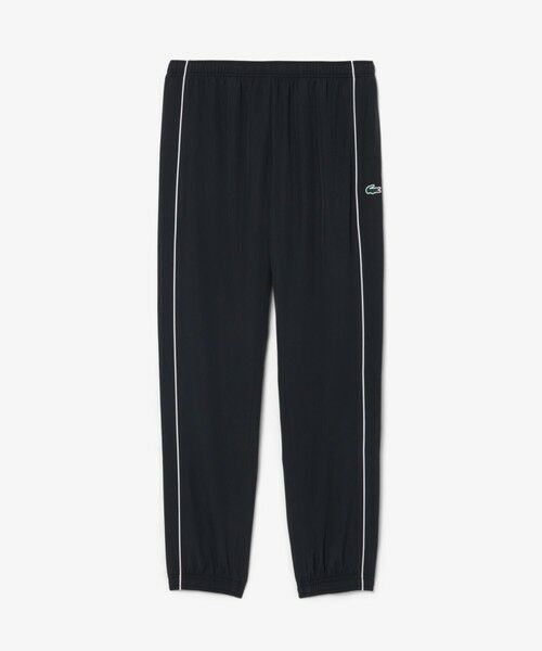LACOSTE / ラコステ チノ・ワークパンツ | 配色パイピング撥水トラックパンツ（ブラック）