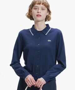 LACOSTE / ラコステ カーディガン・ボレロ | 配色ラインディテールニットポロカーディガン
