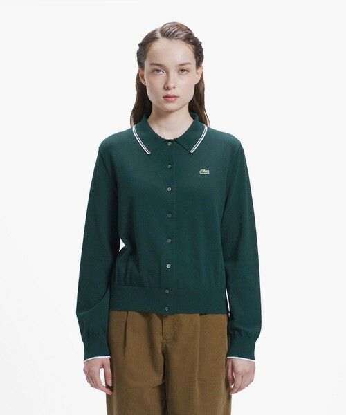 LACOSTE / ラコステ カーディガン・ボレロ | 配色ラインディテールニットポロカーディガン | 詳細2