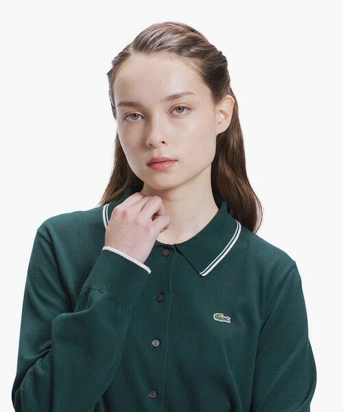 LACOSTE / ラコステ カーディガン・ボレロ | 配色ラインディテールニットポロカーディガン | 詳細4