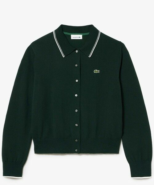 LACOSTE / ラコステ カーディガン・ボレロ | 配色ラインディテールニットポロカーディガン | 詳細5