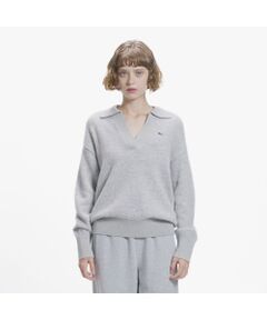 LACOSTE / ラコステ ニット・セーター | ラメミックススキッパーニットプルオーバー