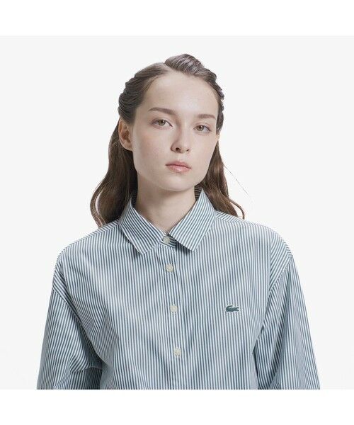 LACOSTE / ラコステ シャツ・ブラウス | ストライプロングシャツ | 詳細2
