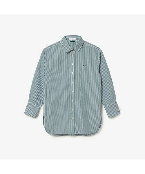 LACOSTE / ラコステ シャツ・ブラウス | ストライプロングシャツ | 詳細3