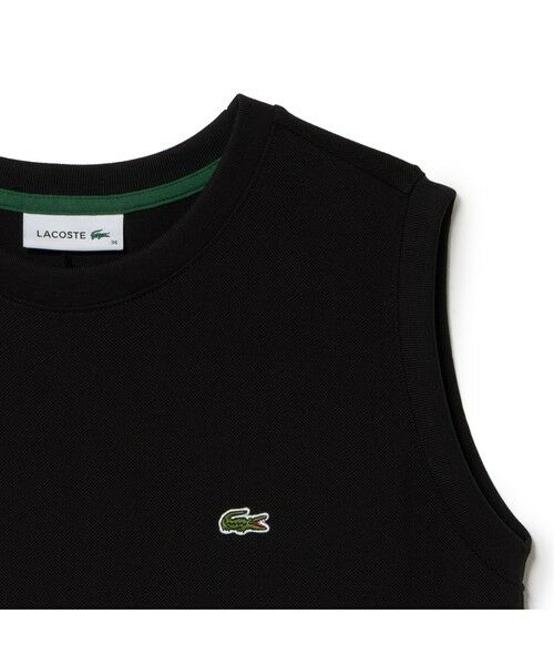 LACOSTE / ラコステ ミニ丈・ひざ丈ワンピース | ローウエストノースリーブ鹿の子ドレス | 詳細18