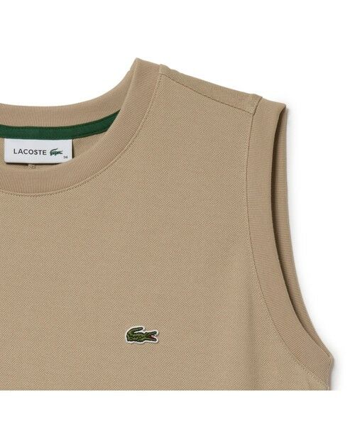 LACOSTE / ラコステ ミニ丈・ひざ丈ワンピース | ローウエストノースリーブ鹿の子ドレス | 詳細29
