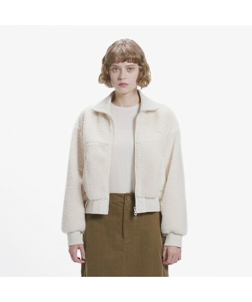 LACOSTE / ラコステ ブルゾン | ショート丈ボアブルゾン（アイボリー）