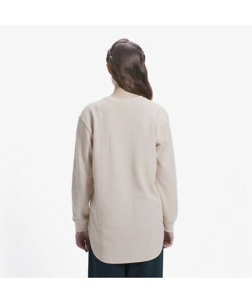LACOSTE / ラコステ Tシャツ | ラウンドヘム ワッフルロングスリーブTシャツ | 詳細1