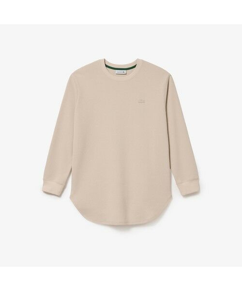 LACOSTE / ラコステ Tシャツ | ラウンドヘム ワッフルロングスリーブTシャツ | 詳細3
