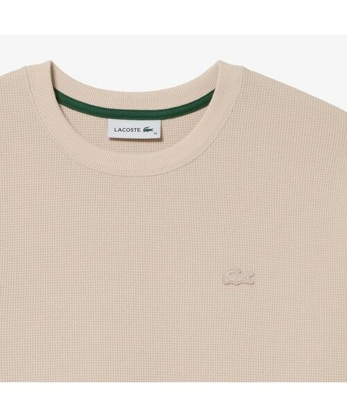 LACOSTE / ラコステ Tシャツ | ラウンドヘム ワッフルロングスリーブTシャツ | 詳細7
