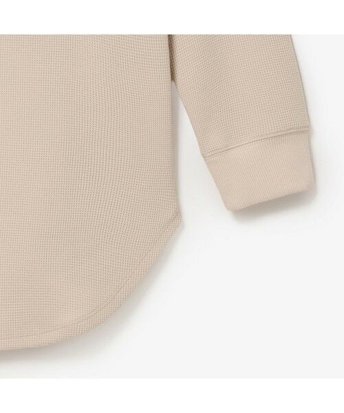 LACOSTE / ラコステ Tシャツ | ラウンドヘム ワッフルロングスリーブTシャツ | 詳細9