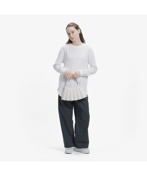 LACOSTE / ラコステ Tシャツ | ラウンドヘム ワッフルロングスリーブTシャツ | 詳細15