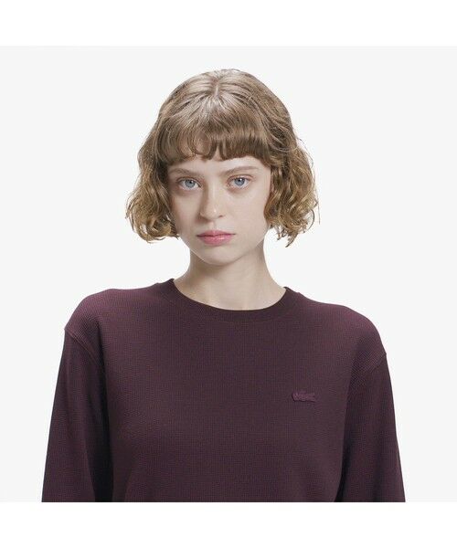LACOSTE / ラコステ Tシャツ | ラウンドヘム ワッフルロングスリーブTシャツ | 詳細22