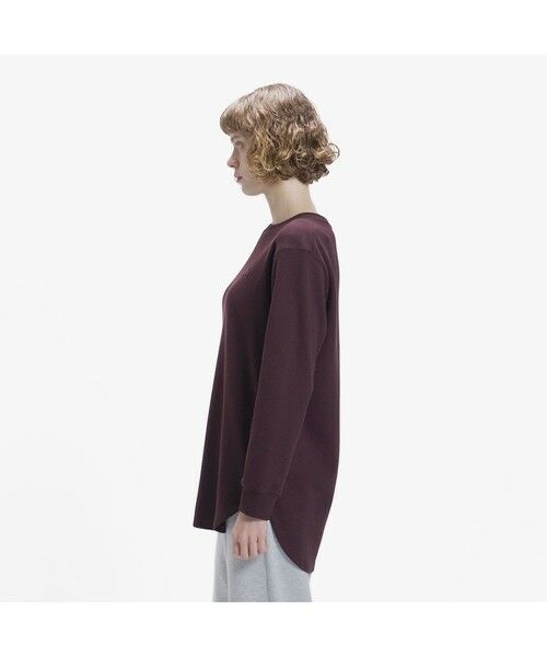 LACOSTE / ラコステ Tシャツ | ラウンドヘム ワッフルロングスリーブTシャツ | 詳細24